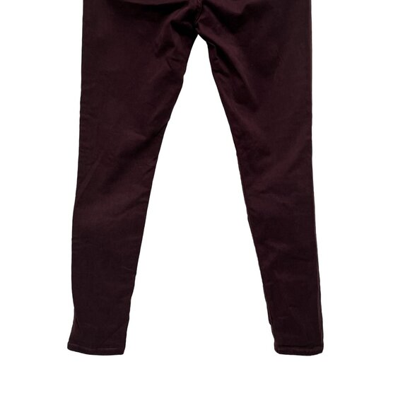 Levi's 711 Skinny Jeans Deep Plum Purple Maroon Midrise Stretch Denim - Picture 6 of 9